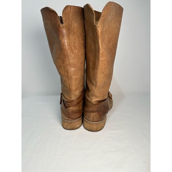 Miss Albright Specialty women’s brown leather riding style boots 10B.  #S-0487 - Picture 2 of 5